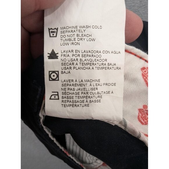 Dickies Skirt Womens 10 Black Twill Workwear Stretch Zip Pockets Back Vent Chino - Picture 13 of 13